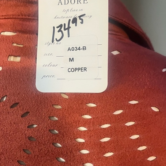 Women’s suede blouse button up by Adore vegan leather - Picture 8 of 10